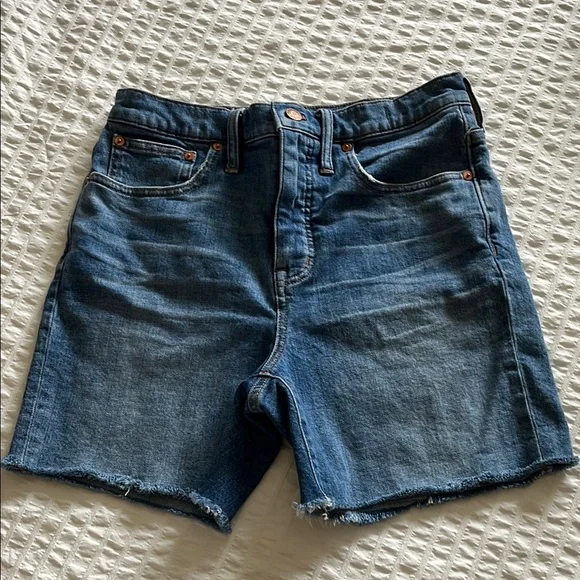 Madewell Shorts Madewell High Rise Midlength Denim Shorts